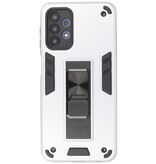 Stand Hardcase Backcover voor Samsung Galaxy A32 5G Zilver