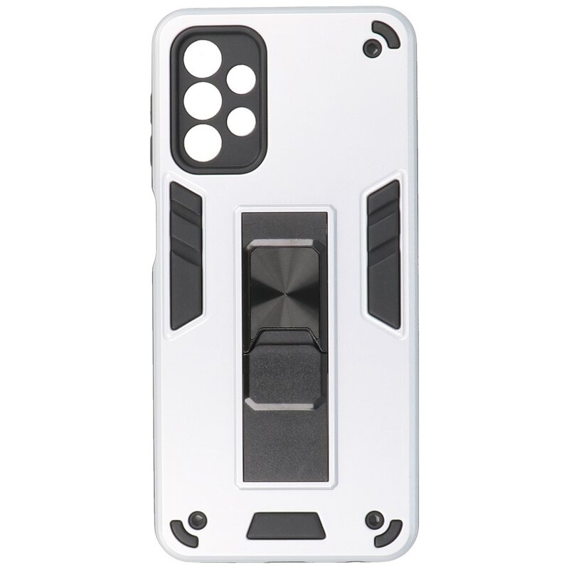 Stand Hardcase Backcover for Samsung Galaxy A32 5G Silver