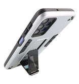 Stand Hardcase Backcover voor Samsung Galaxy A32 5G Zilver