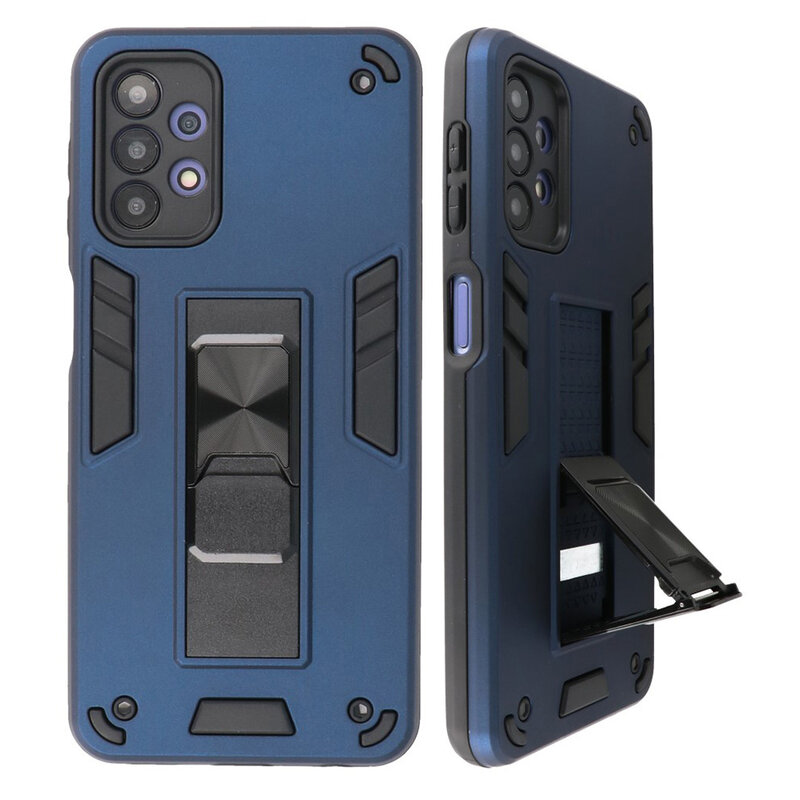 Stand Hardcase Backcover voor Samsung Galaxy A32 5G Navy