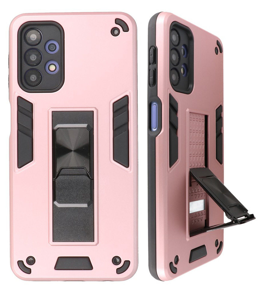 Bagcover til stativ Hardcase til Samsung Galaxy A32 5G Pink