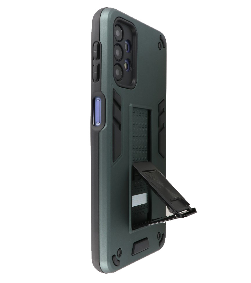 Stand Hardcase Backcover voor Samsung Galaxy A32 5G Donker Groen
