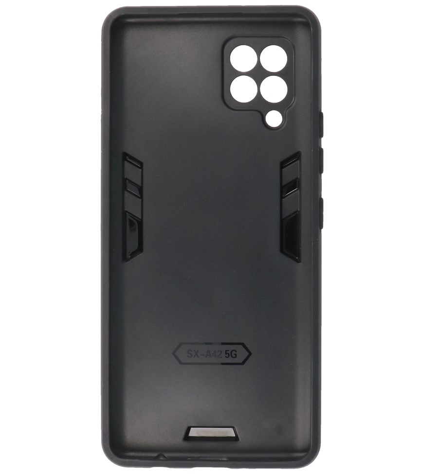 Stand Hardcase Backcover para Samsung Galaxy A42 5G Negro