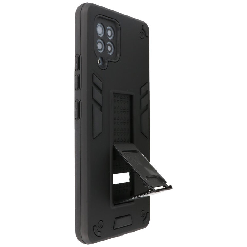 Stand Hardcase Backcover para Samsung Galaxy A42 5G Negro