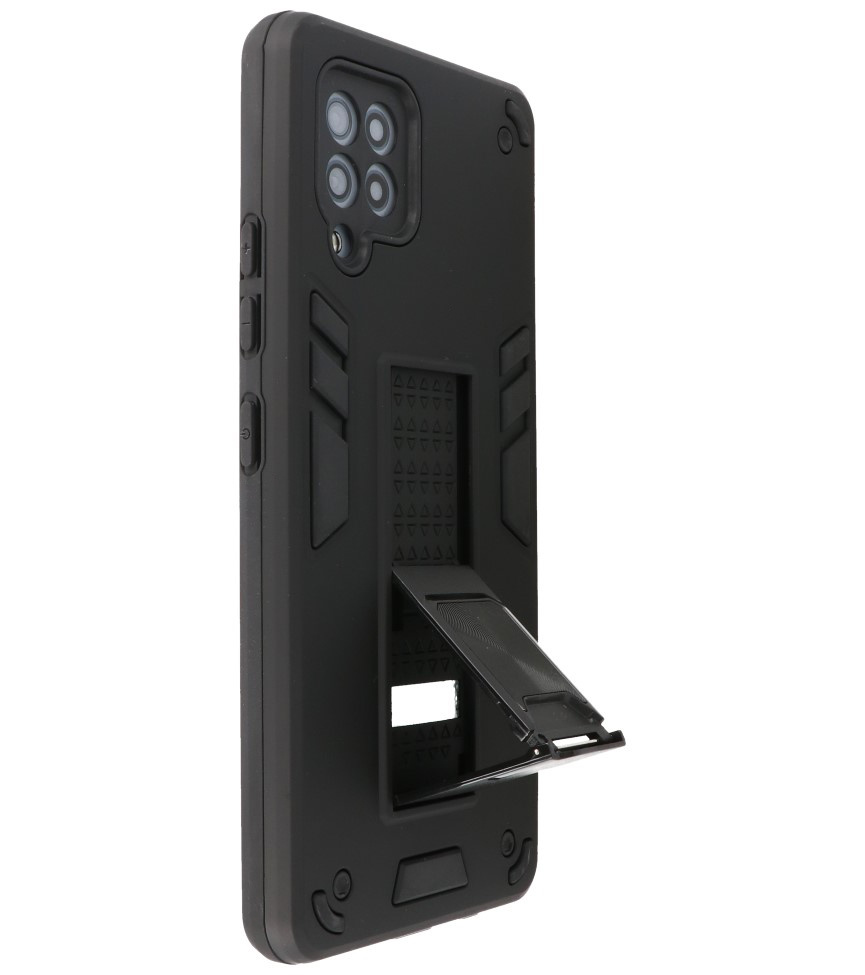 Stand Hardcase Backcover para Samsung Galaxy A42 5G Negro