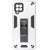 Stand Hardcase Backcover for Samsung Galaxy A42 5G Silver