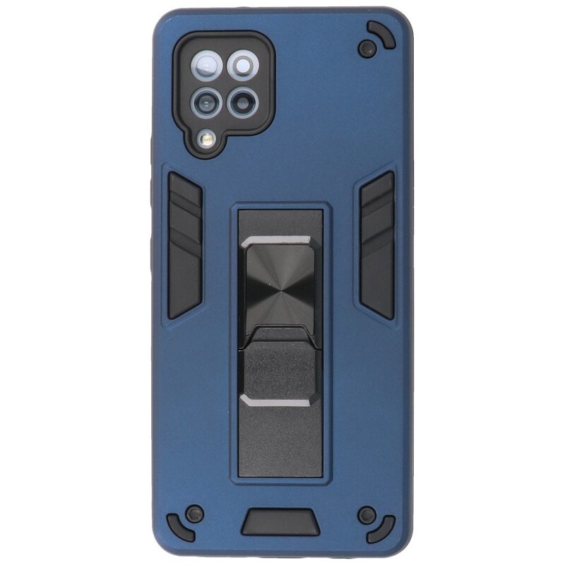 Carcasa trasera rígida Stand para Samsung Galaxy A42 5G Azul marino