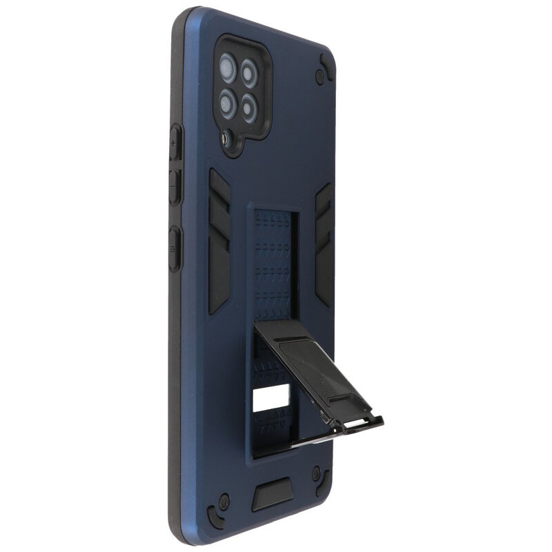 Stand Hardcase Backcover for Samsung Galaxy A42 5G Navy