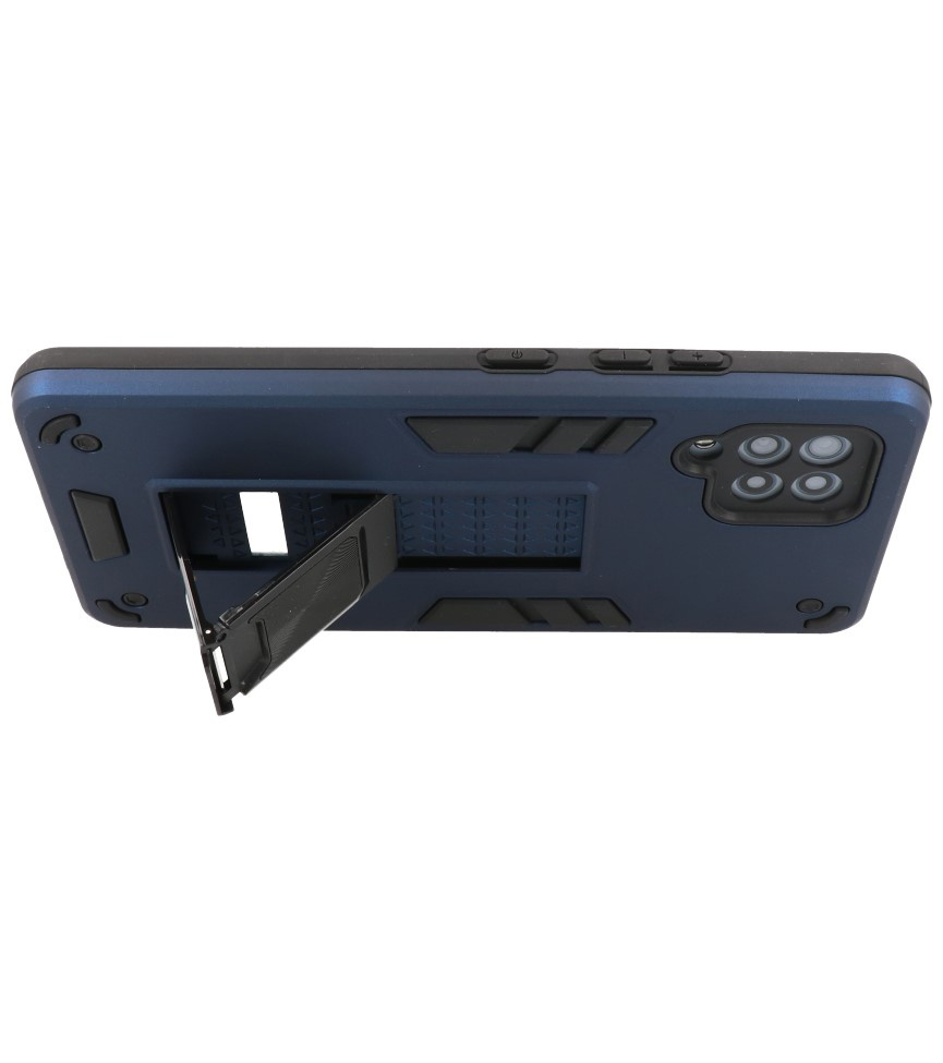 Stand Hardcase Backcover für Samsung Galaxy A42 5G Navy