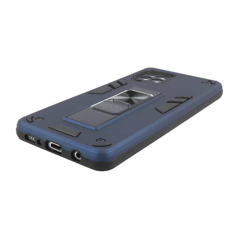 Carcasa trasera rígida Stand para Samsung Galaxy A42 5G Azul marino