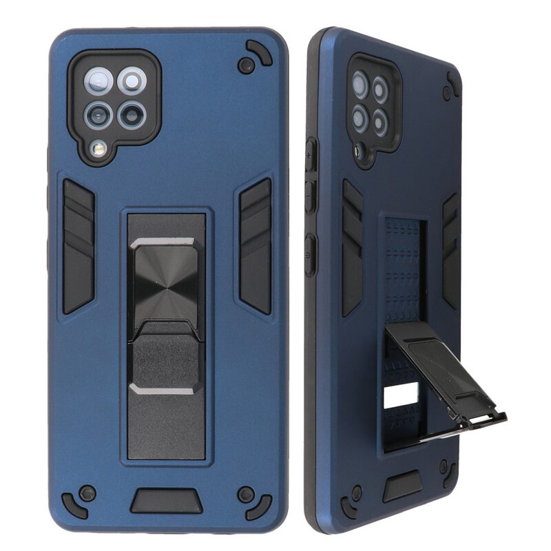 Stand Hardcase Backcover for Samsung Galaxy A42 5G Navy