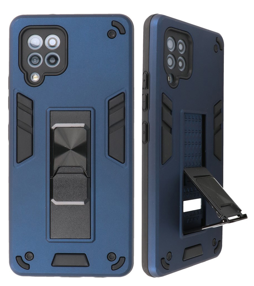 Stand Hardcase Backcover voor Samsung Galaxy A42 5G Navy