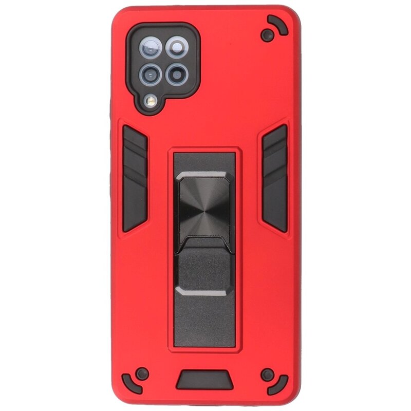 Stand Hardcase Backcover voor Samsung Galaxy A42 5G Rood