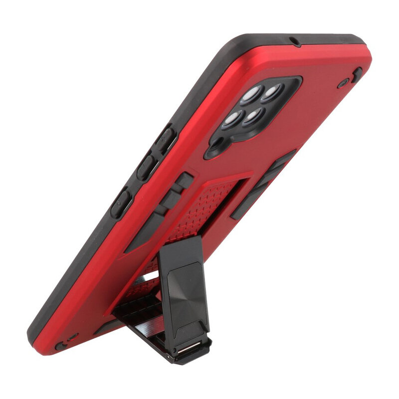 Stand Hardcase Backcover voor Samsung Galaxy A42 5G Rood