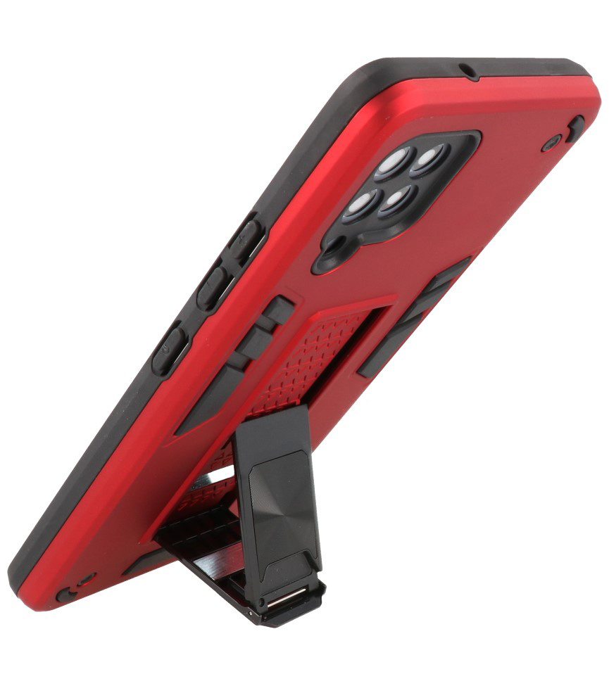 Stand Hardcase Backcover for Samsung Galaxy A42 5G Red