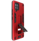 Stand Hardcase Backcover voor Samsung Galaxy A42 5G Rood