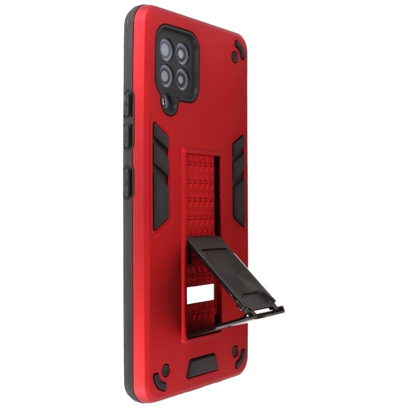 Stand Hardcase Backcover for Samsung Galaxy A42 5G Red
