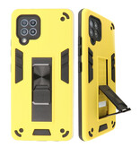Stand Hardcase Backcover für Samsung Galaxy A42 5G Gelb