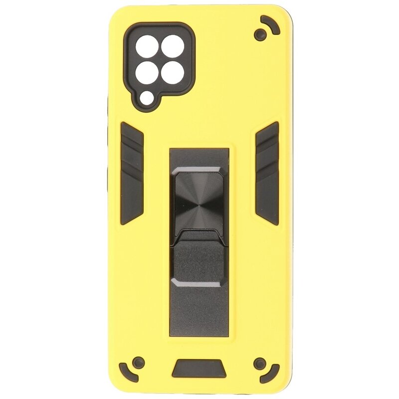 Stand Hardcase Backcover para Samsung Galaxy A42 5G Amarillo