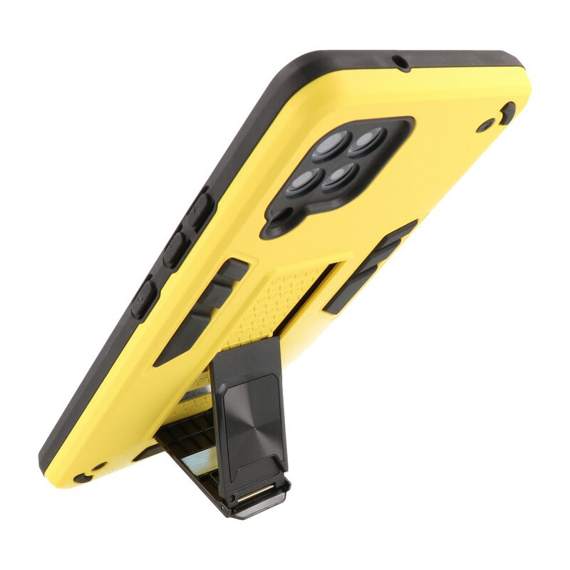 Stand Hardcase Backcover para Samsung Galaxy A42 5G Amarillo