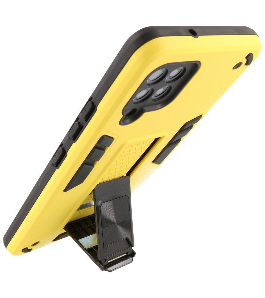 Stand Hardcase Backcover for Samsung Galaxy A42 5G Yellow