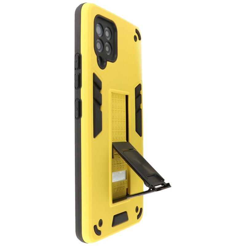 Stand Hardcase Backcover for Samsung Galaxy A42 5G Yellow