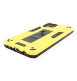 Stand Hardcase Backcover voor Samsung Galaxy A42 5G Geel