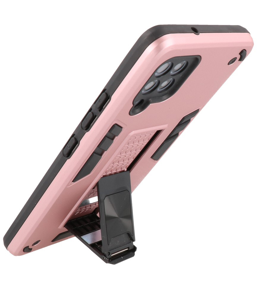Stand Hardcase Backcover voor Samsung Galaxy A42 5G Roze