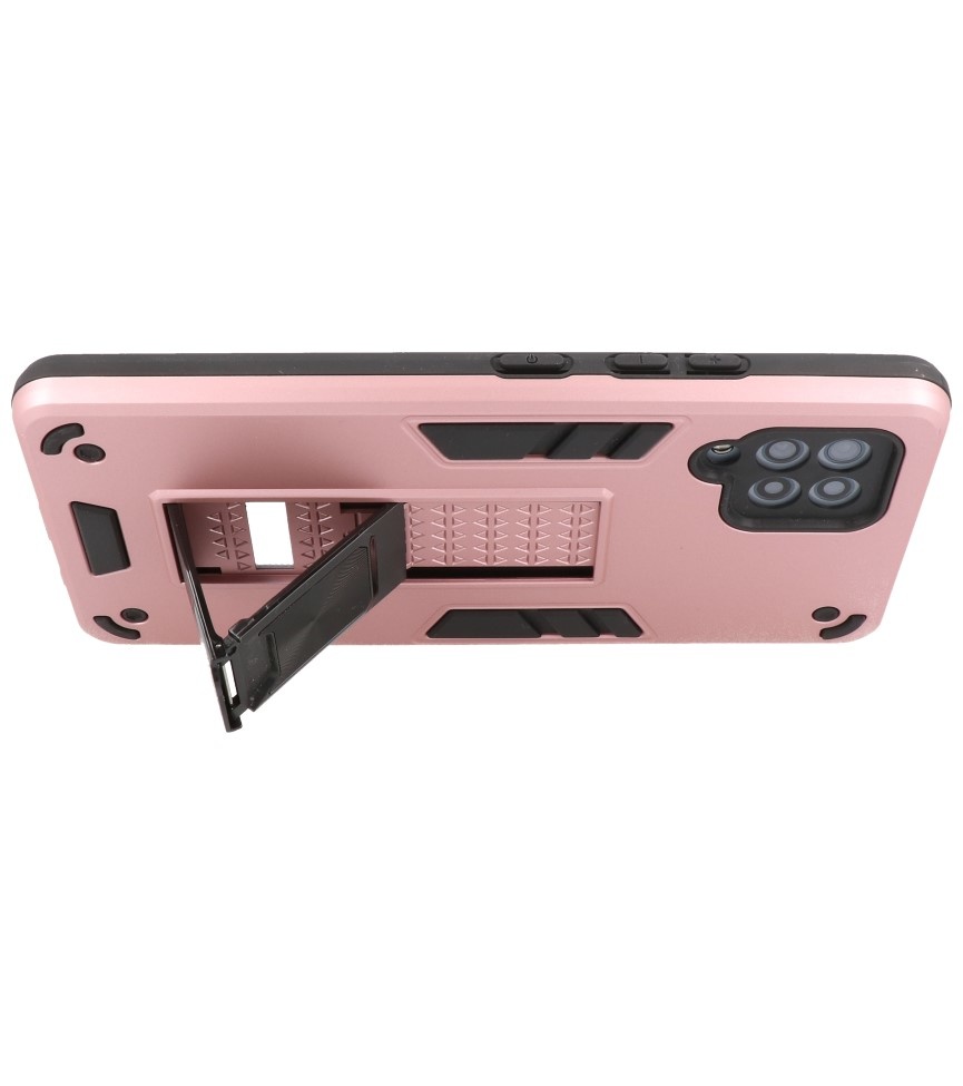 Stand Hardcase Backcover voor Samsung Galaxy A42 5G Roze