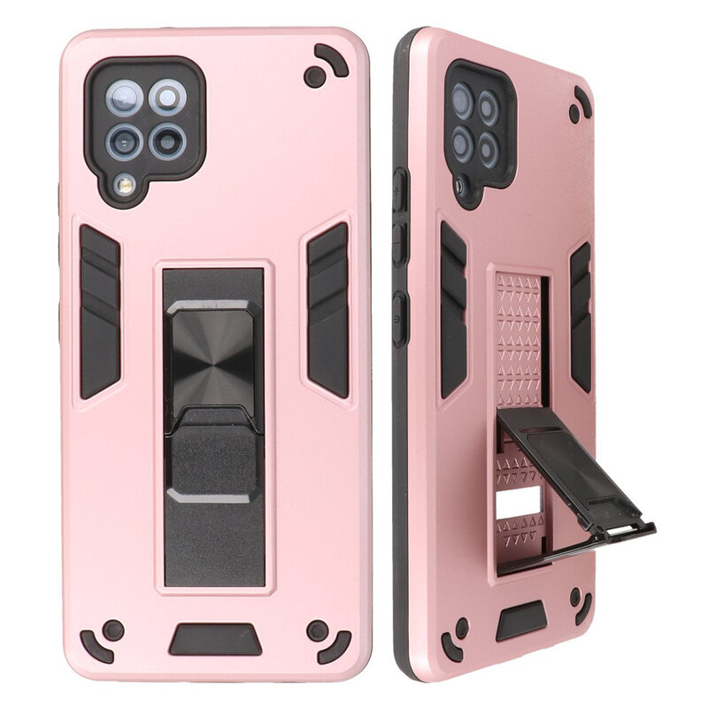 Stand Hardcase Backcover para Samsung Galaxy A42 5G Rosa
