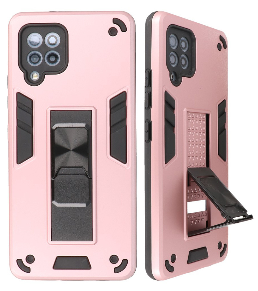 Stand Hardcase Backcover for Samsung Galaxy A42 5G Pink