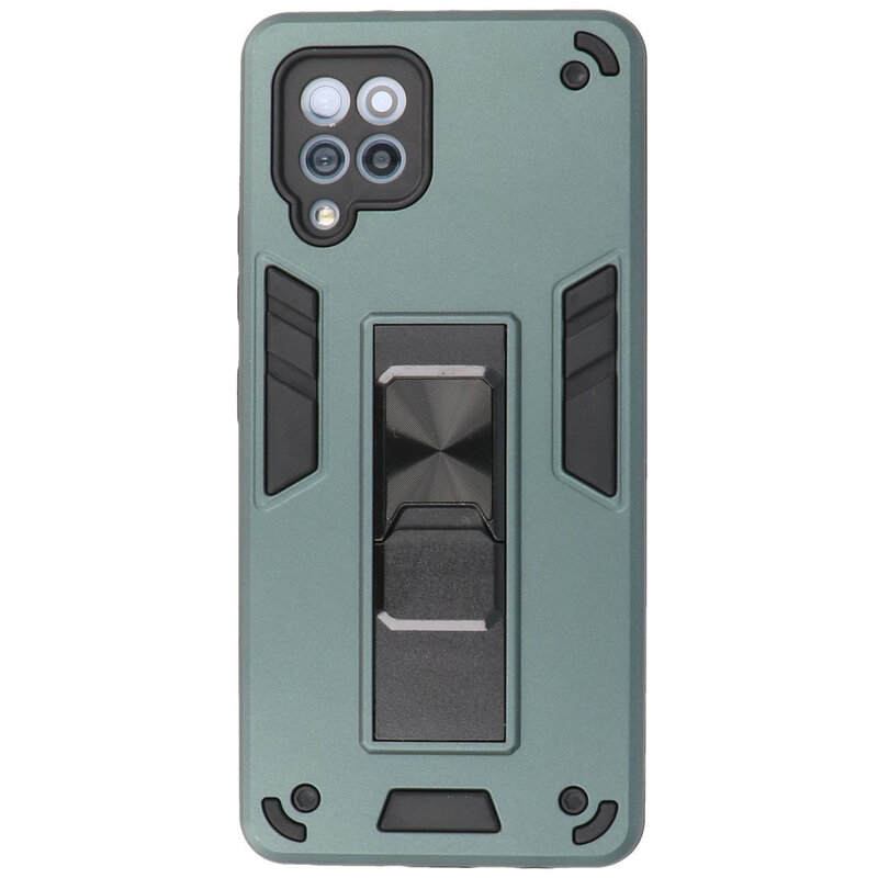 Stand Hardcase Backcover for Samsung Galaxy A42 5G Dark Green
