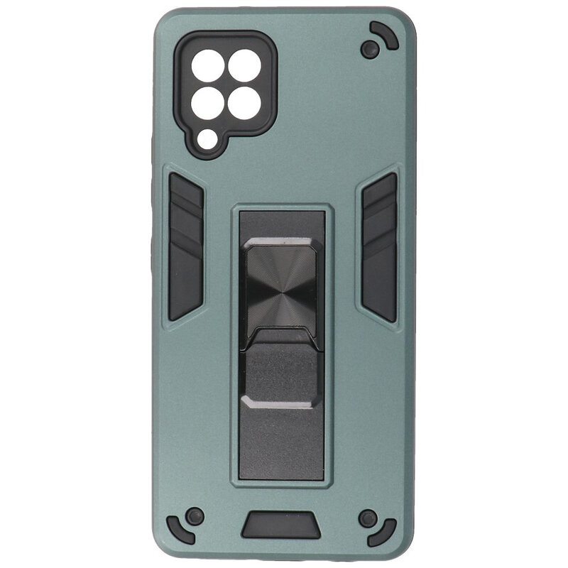 Stand Hardcase Backcover para Samsung Galaxy A42 5G Verde Oscuro