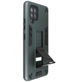 Stand Hardcase Backcover voor Samsung Galaxy A42 5G Donker Groen
