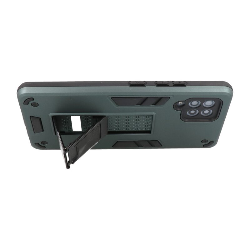Stand Hardcase Backcover for Samsung Galaxy A42 5G Dark Green