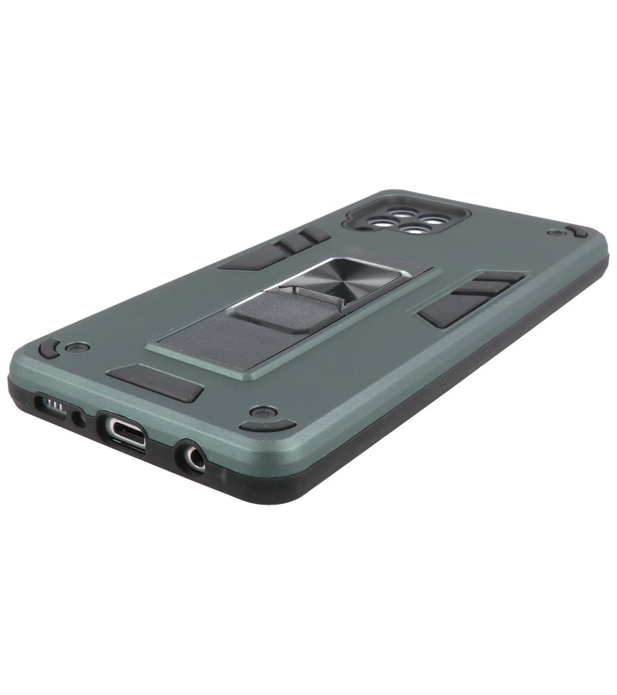 Stand Hardcase Backcover para Samsung Galaxy A42 5G Verde Oscuro