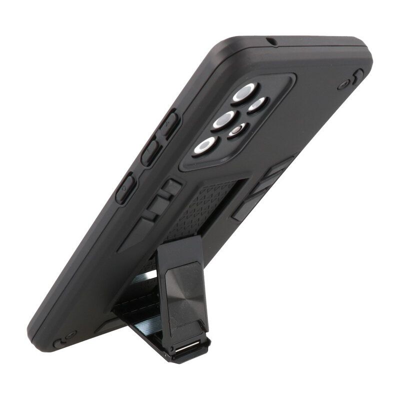 Bagcover til stativ Hardcase til Samsung Galaxy A72 5G Sort