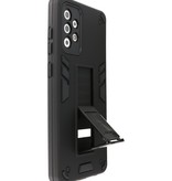 Stand Hardcase Backcover voor Samsung Galaxy A72 5G Zwart