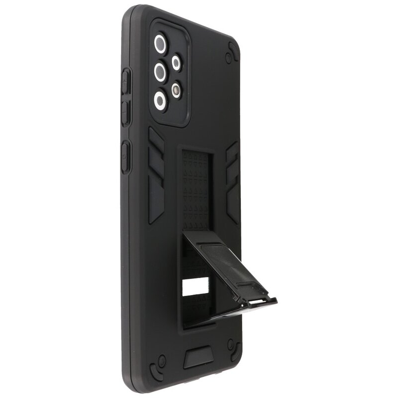 Bagcover til stativ Hardcase til Samsung Galaxy A72 5G Sort