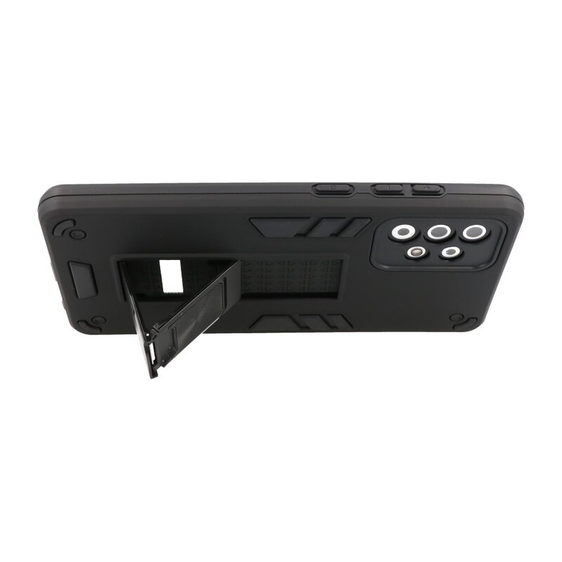 Stand Hardcase Backcover für Samsung Galaxy A72 5G Schwarz