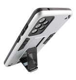 Stand Hardcase Backcover para Samsung Galaxy A72 5G Plata