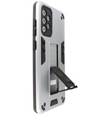 Stand Hardcase Backcover for Samsung Galaxy A72 5G Silver