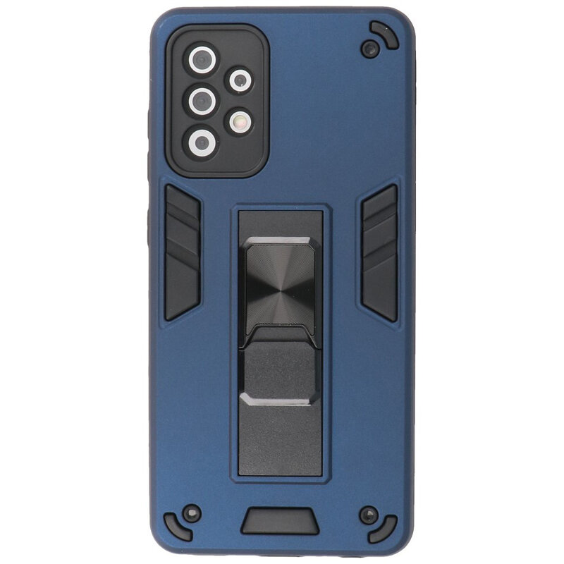 Stand Hardcase Backcover für Samsung Galaxy A72 5G Navy