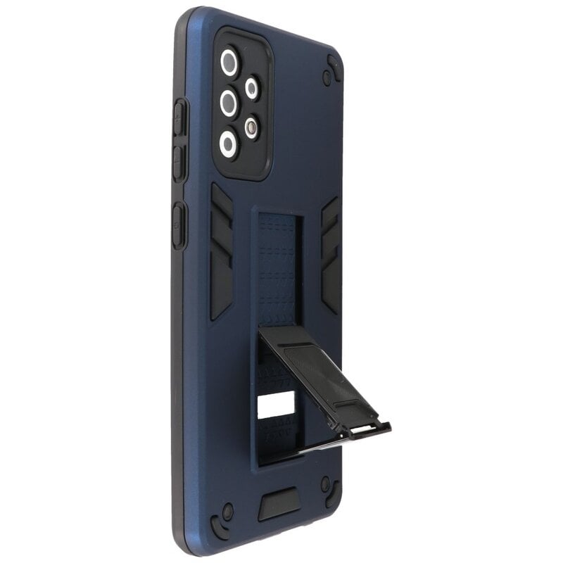 Stand Hardcase Backcover für Samsung Galaxy A72 5G Navy