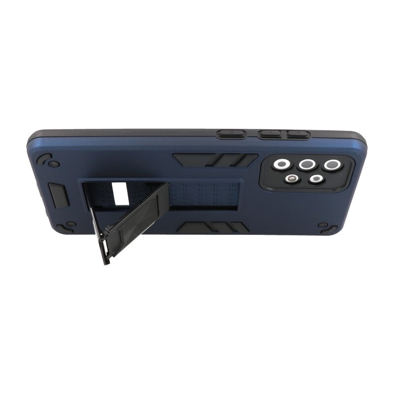 Stand Hardcase Backcover für Samsung Galaxy A72 5G Navy