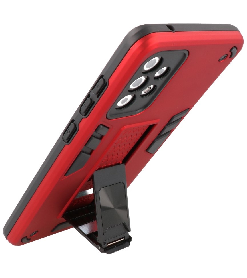 Stand Hardcase Backcover für Samsung Galaxy A72 5G Rot