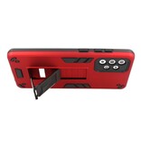 Stand Hardcase Backcover para Samsung Galaxy A72 5G Rojo