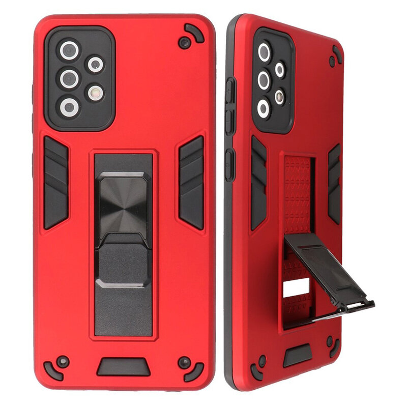 Stand Hardcase Backcover for Samsung Galaxy A72 5G Red