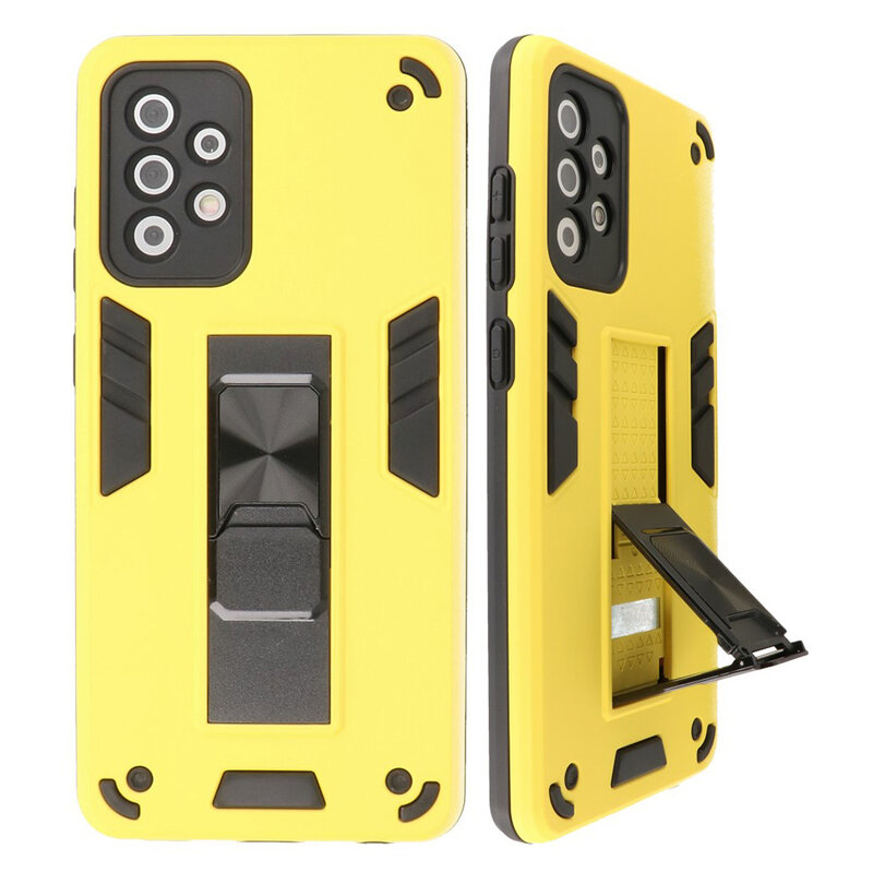 Stand Hardcase Backcover for Samsung Galaxy A72 5G Yellow