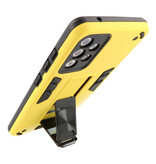Stand Hardcase Backcover para Samsung Galaxy A72 5G Amarillo